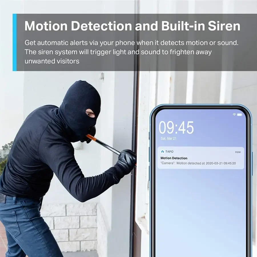 TP-Link Tapo C310 Outdoor Security Wi-Fi Camera - H.264, 3MP Ultra HD, 2K Resolution, IP66 WeatherProof, Two-Way Audio