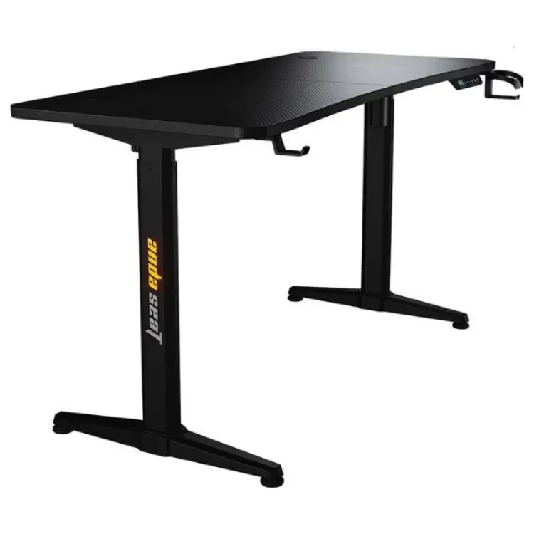 AndaSeat Terminator Adjustable Gaming Desk, RGB Gaming Atmosphere Lights, 71-117cm Height, 160x60cm, 100kg Max, AD-D-DD1-1600L-01-B