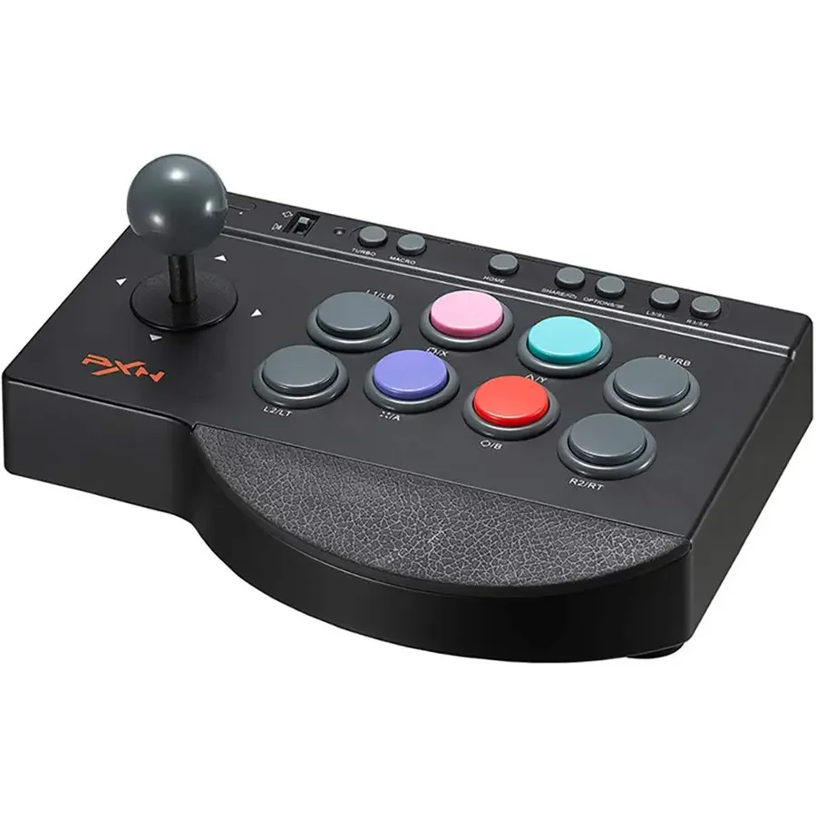 PXN 0082 Arcade Stick PC Street Fighter USB Arcade Stick, 8-Direction Joystick, 8 Buttons, Turbo and Macro, OTG Android Support
