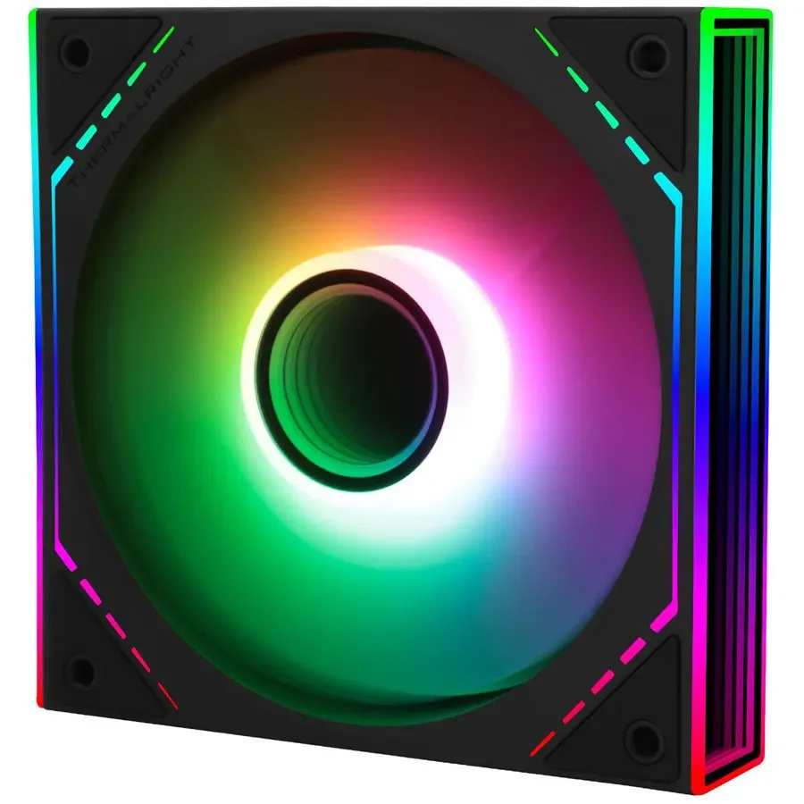 Thermalright TL-M12R-S 120mm ARGB PWM Reverse Airflow Case Fan, 1500RPM, Silent Operation, Inverted Design, Black