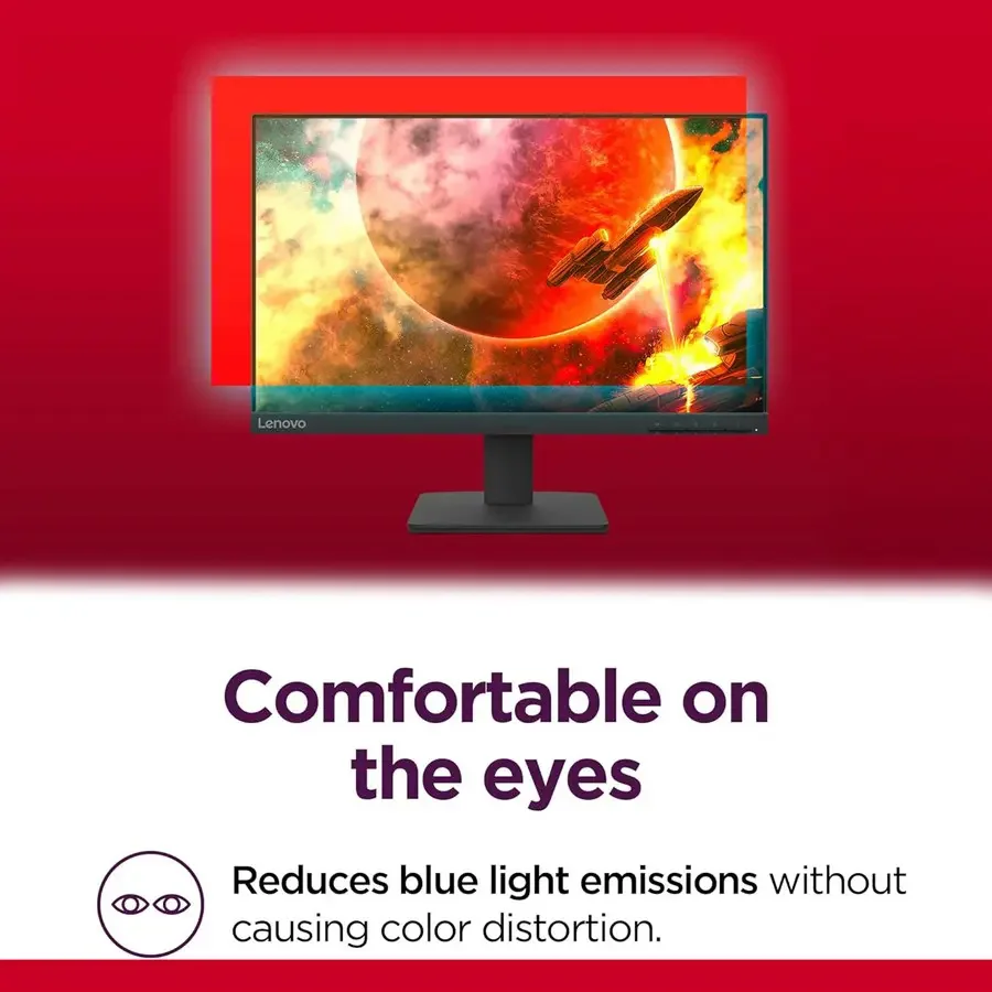 Lenovo L22-4e 21.5 Inch IPS FHD Monitor, 100Hz, 99% sRGB, 1300:1, HDMI and VGA, Black