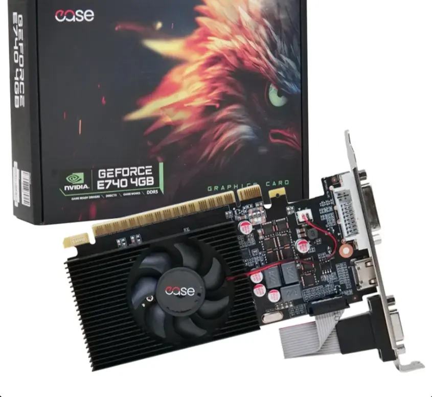 Ease GT 740, 4GB GDDR5 128-Bit, PCI Express 3.0, DirectX 12 OpenGL 4.6, DVI and Mini-HDMI