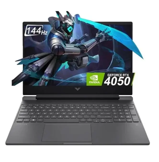 HP Victus 15 FA2082WM - Raptor Lake - 13th Gen Core i5 13420H Processor 16-GB 512-GB SSD 6-GB NVIDIA GeForce RTX 4050 GDDR6 GC 15.6" Full HD 1080p IPS 144Hz 300nits MicroEdge AG Display B&O Play Backlit KB W11 (Mica Silver, NEW)