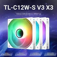 Thermalright TL-C12W-S V3 X3 ARGB 120mm Case Fan